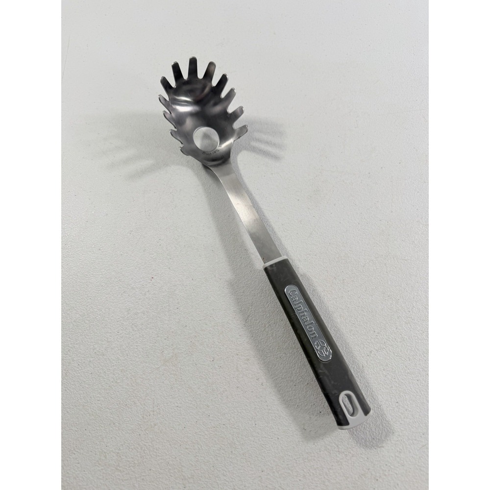Calphalon Heavy Duty Stainless Steel Rubber Grip‎ Spaghetti Serving Spoon Fork